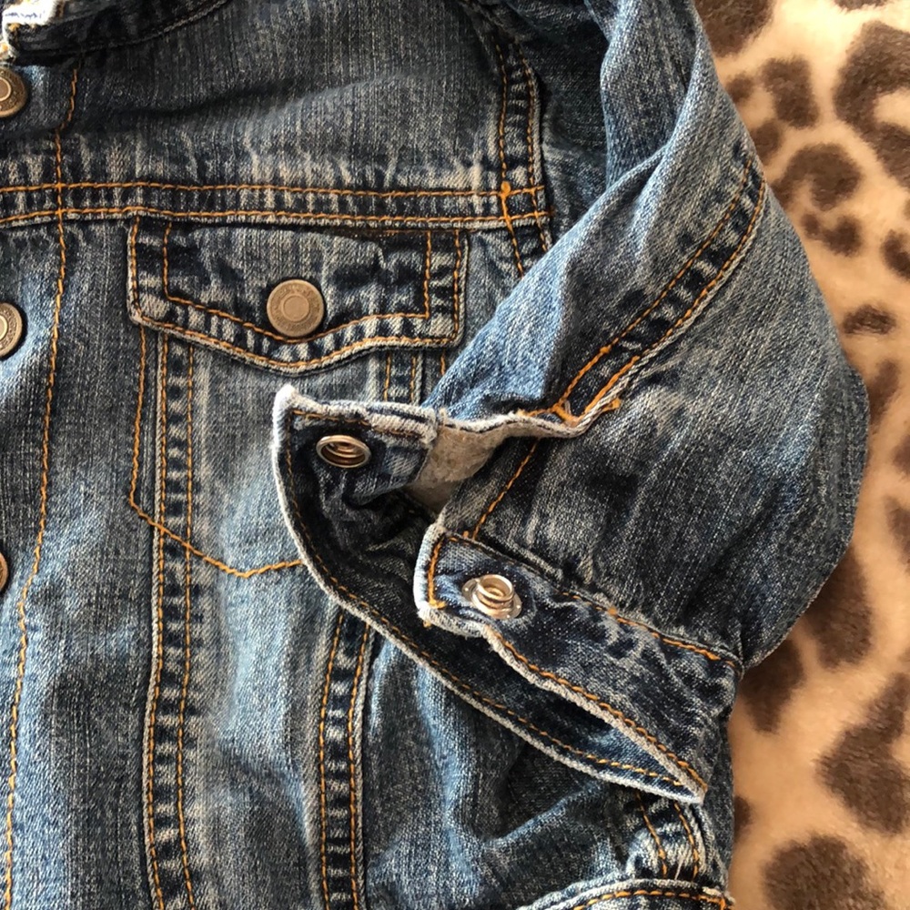Gap Old Navy Jean Jacket Onesie Leggings bundle - Picture 5 of 16